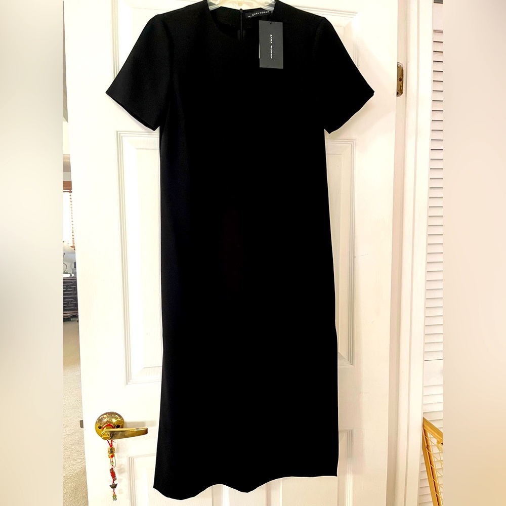 NWT Zara Woman Black Shift Dress